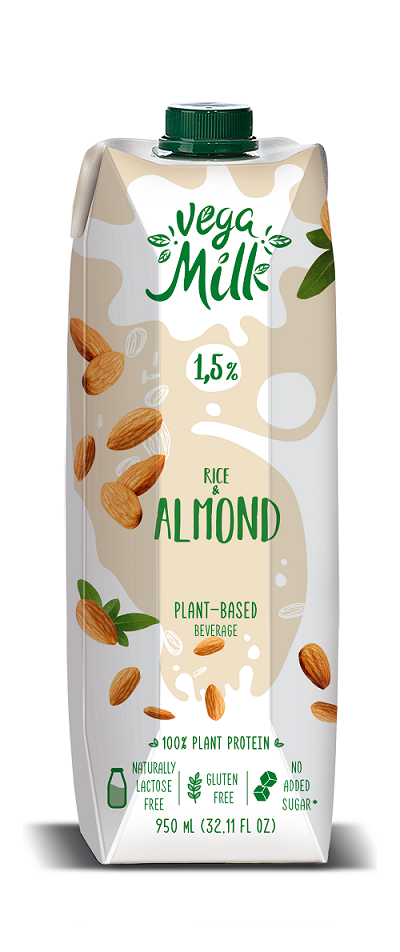Ρόφημα Αμυγδάλου με Ρύζι VegaMill (950 ml)