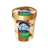Παγωτό Vanilla Caramel Fudge Niravana (2 x 470 ml) 1+1 Δώρο
