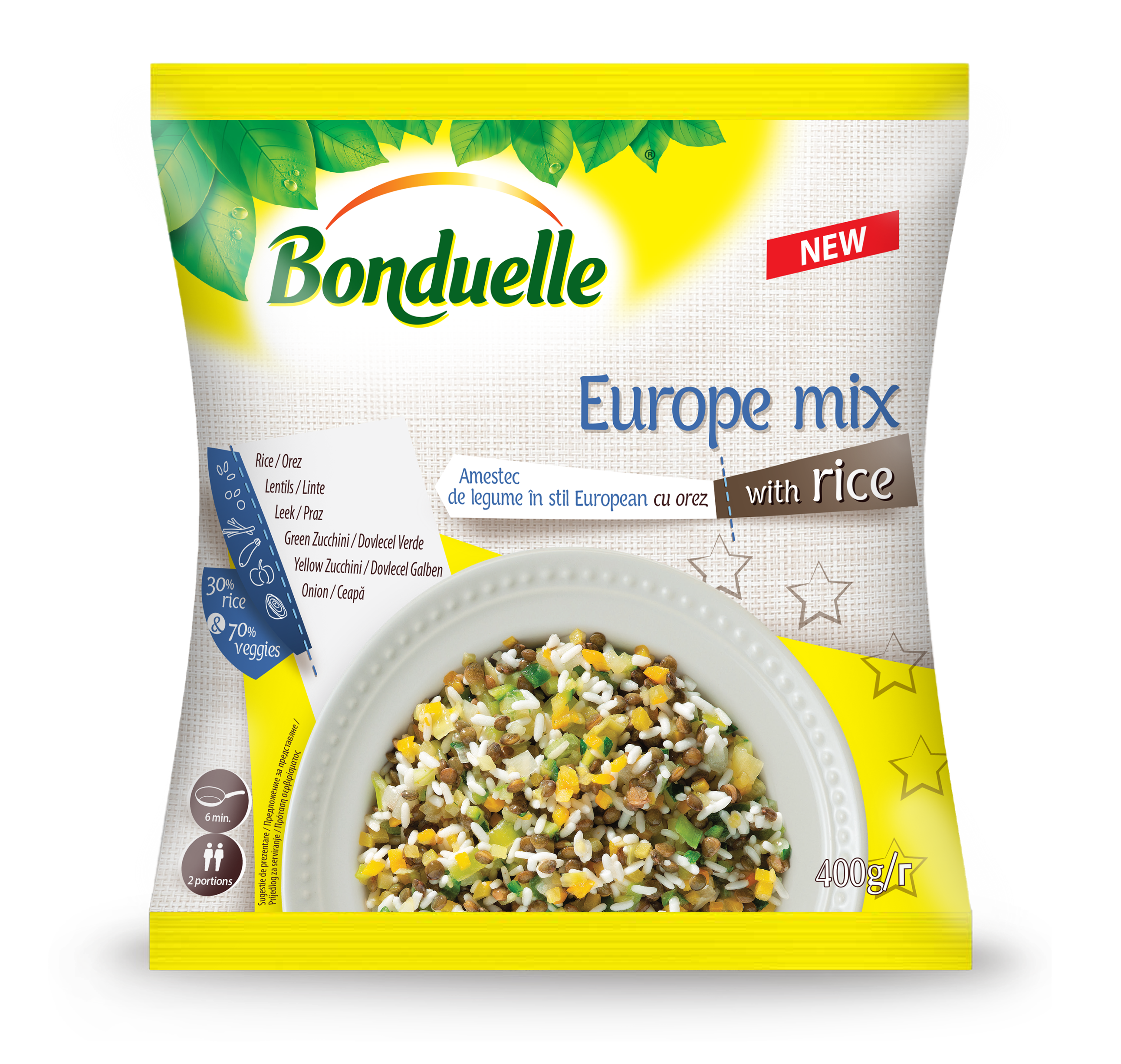Europe Mix με Ρύζι Bonduelle (400g)