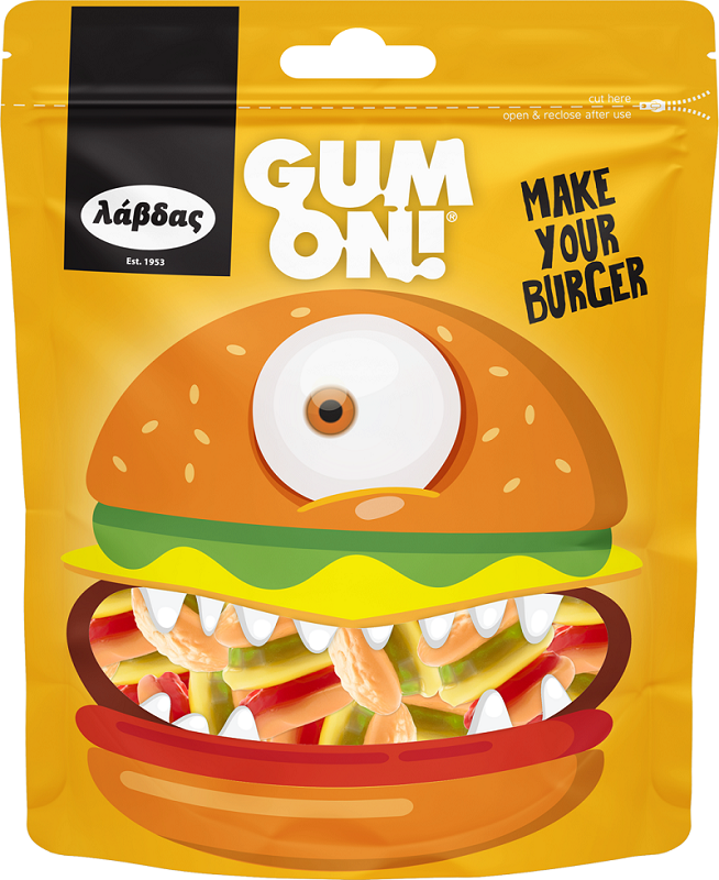 Λάβδας Ζελίνια Burger Gum On! (90g)