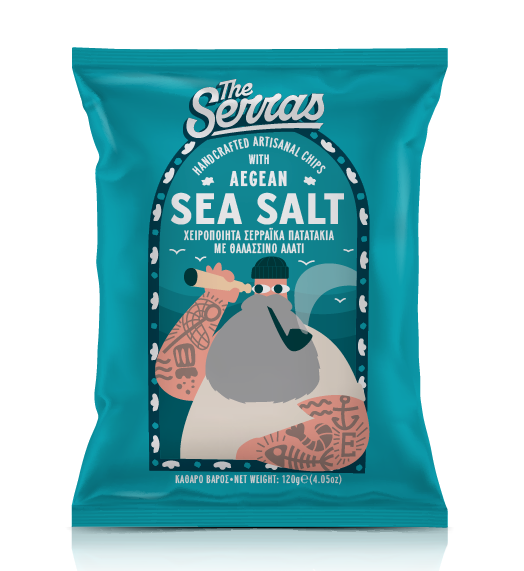 ERGON Πατατάκια χειροποίητα με αλάτι, The Serras (100g)
