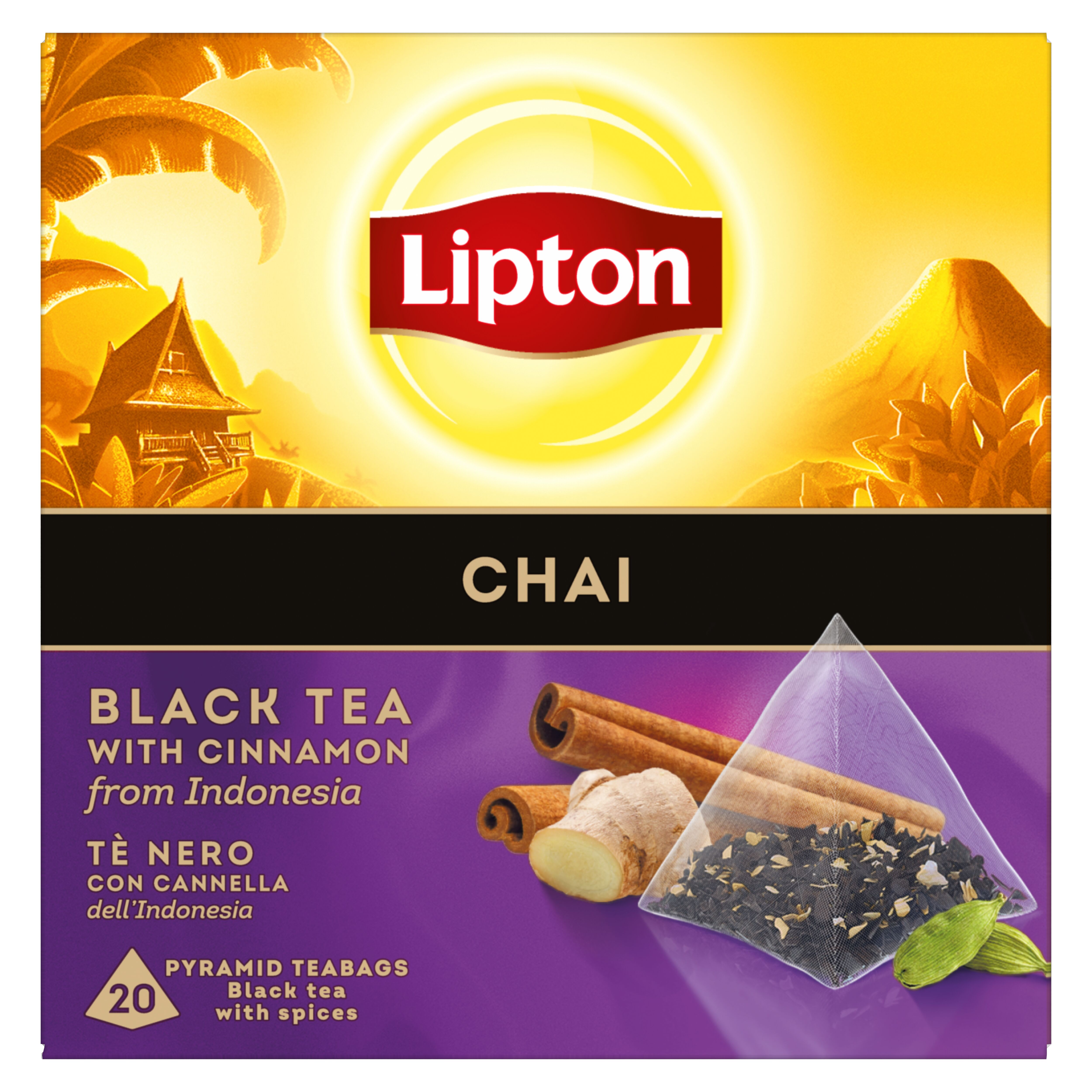 Ελαϊς-Unilever Hellas Α.Ε. Τσάι Μαύρο Κανέλα Chai Lipton (20 πυραμίδες x 1,7 g)