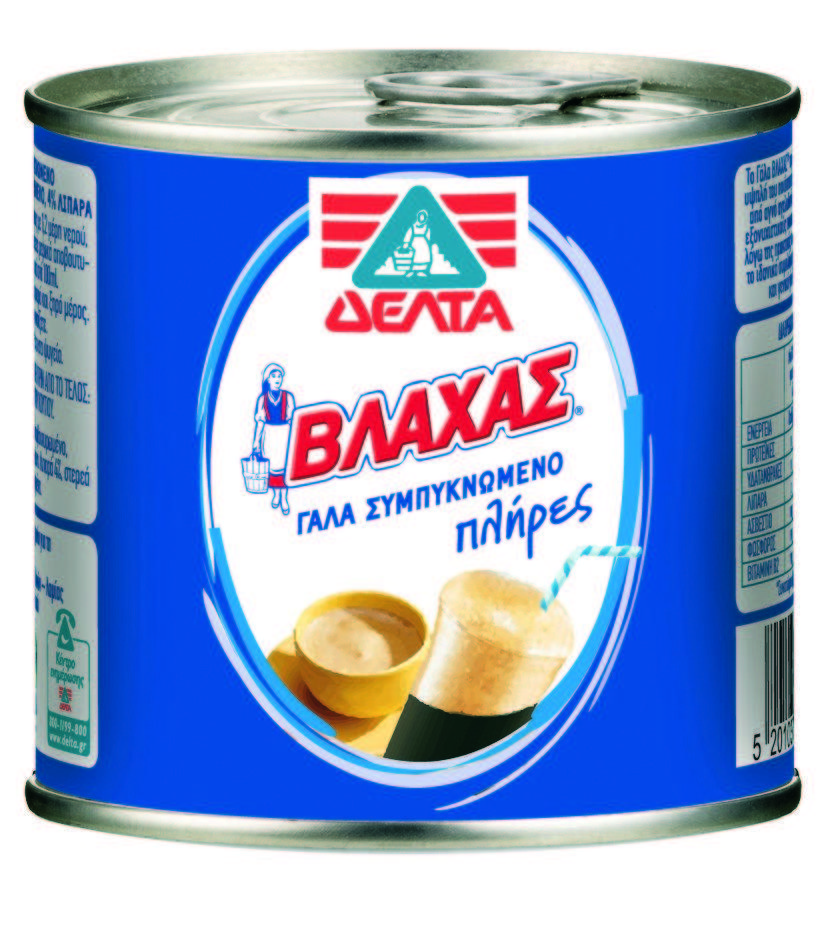 Γάλα Συμπυκνωμένο Βλάχας Πλήρες Δέλτα (170ml)