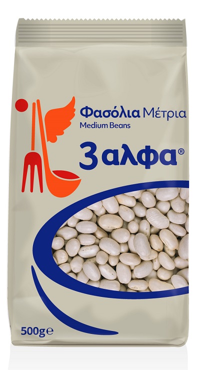 Φασόλια Μέτρια 3αλφα (500 g)