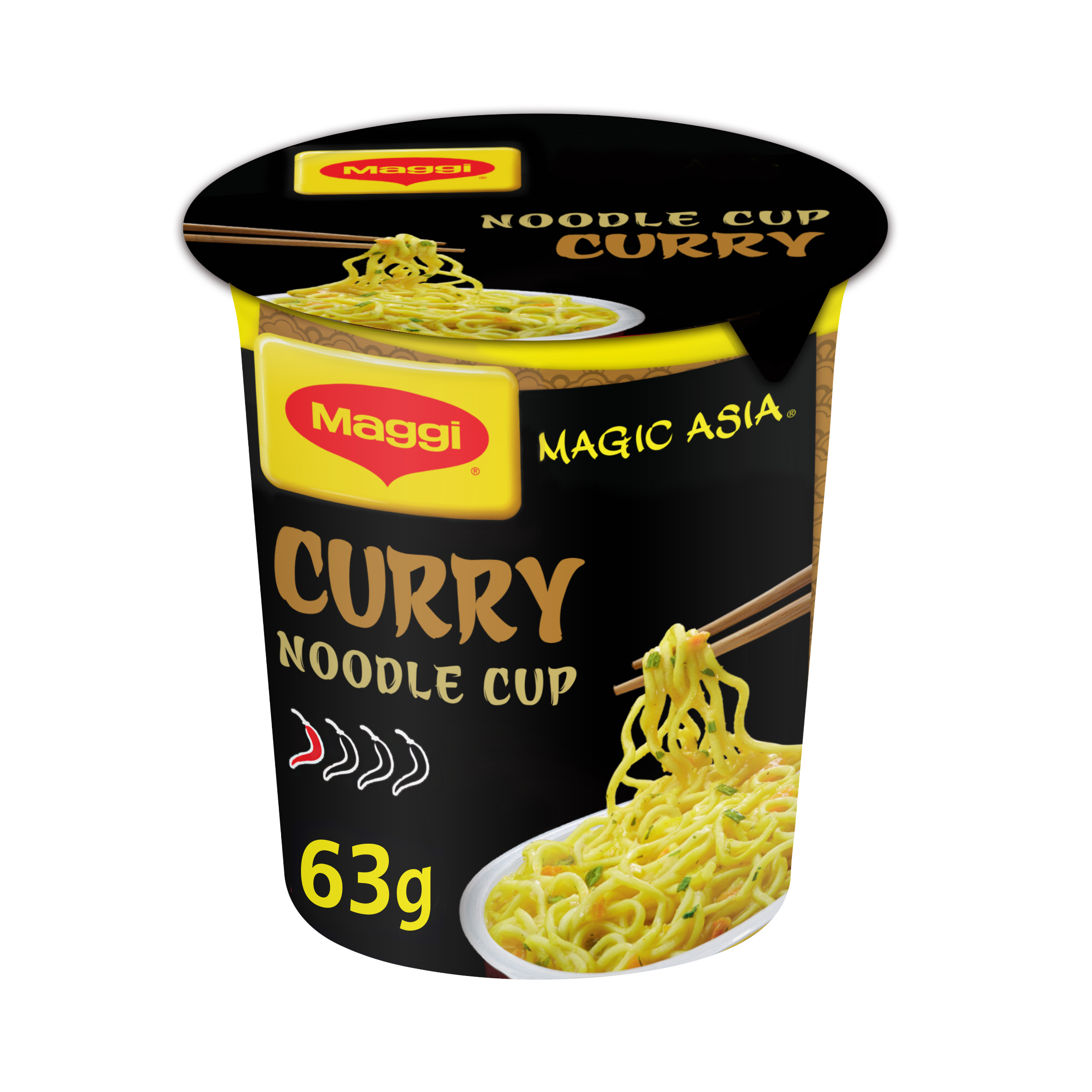 Noodle Cup με Γεύση Κάρυ Magic Asia Maggi (63 g)