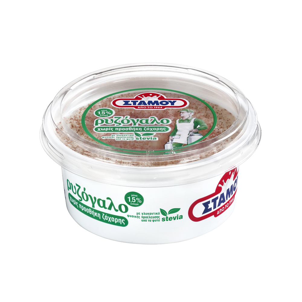 Στάμου Ρυζόγαλο Light 1,5% λιπαρά Στάμου (180 g)