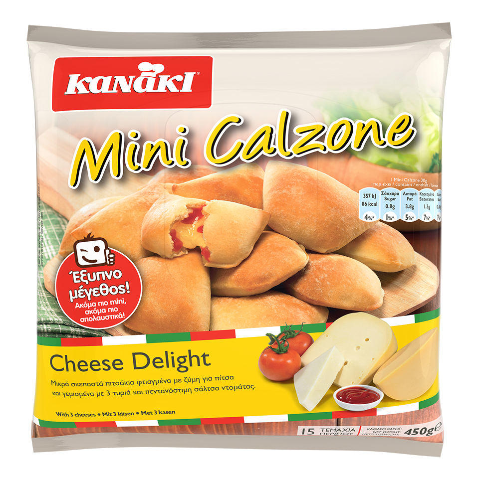 Mini Calzone Κατεψυγμένα Cheese Delight Κανάκι (450 g)