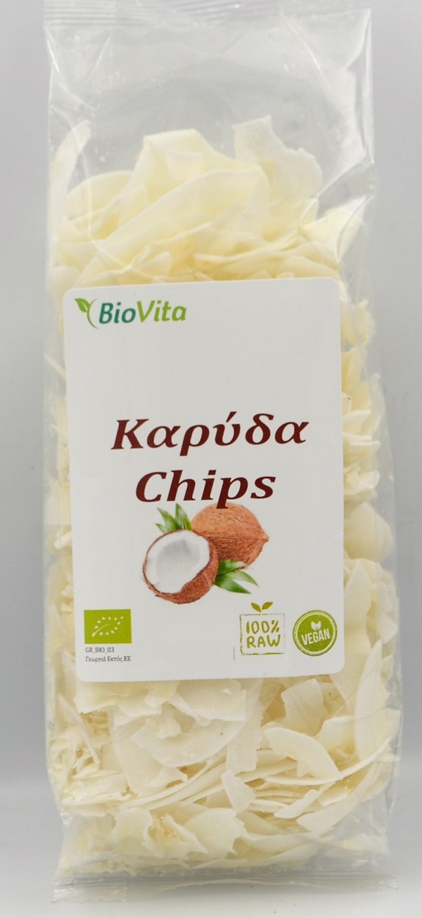 Biovita Καρύδα Chips Raw Βιολογικά Biovita (130g)