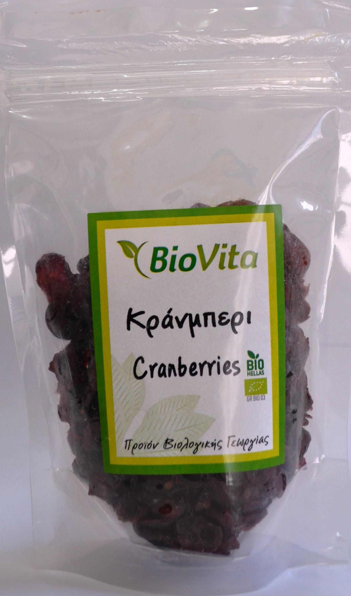 Κράνμπερι με Μήλο Βιολογικά Biovita (150g)