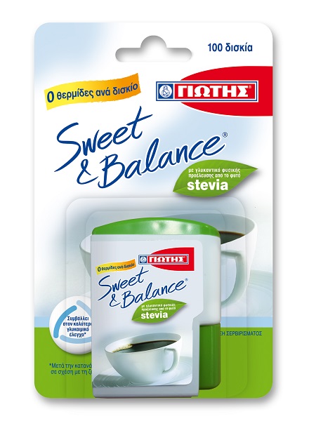 Γλυκαντικό από Στέβια σε Δισκίο Sweet & Balance (6,5 g)