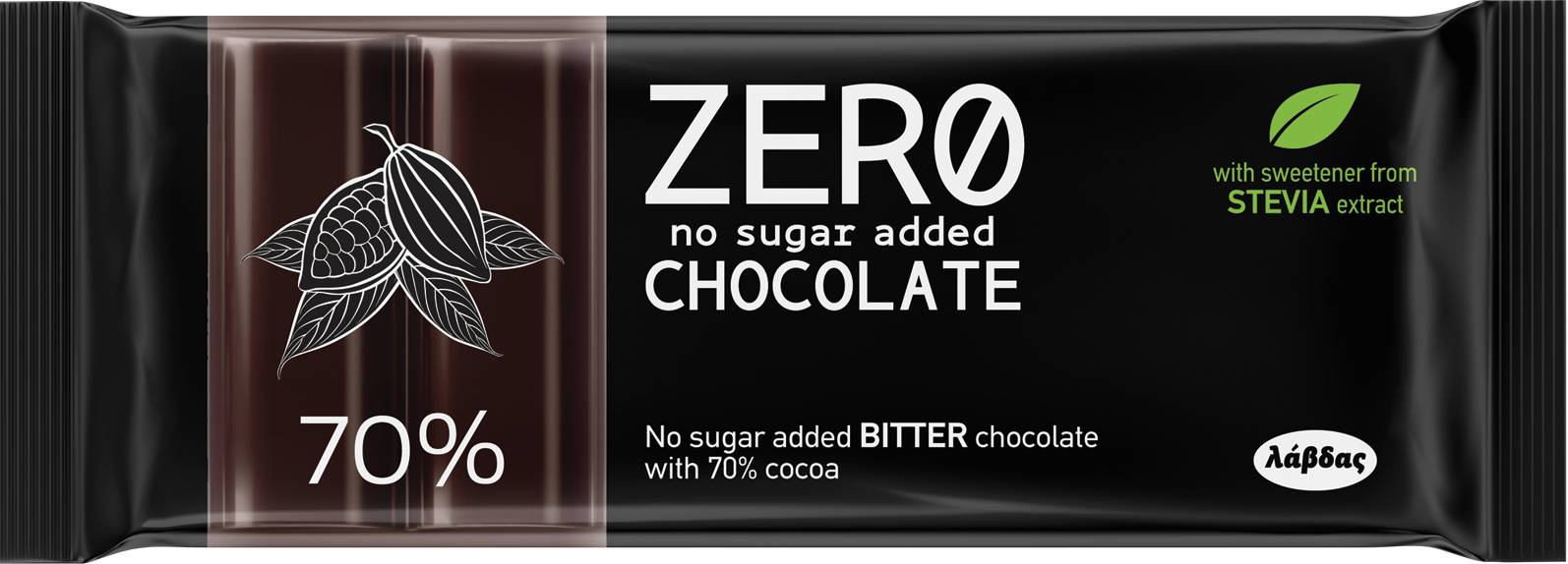 Σοκολάτα Bitter 70% Κακάο No Sugar Geneva (30 g)