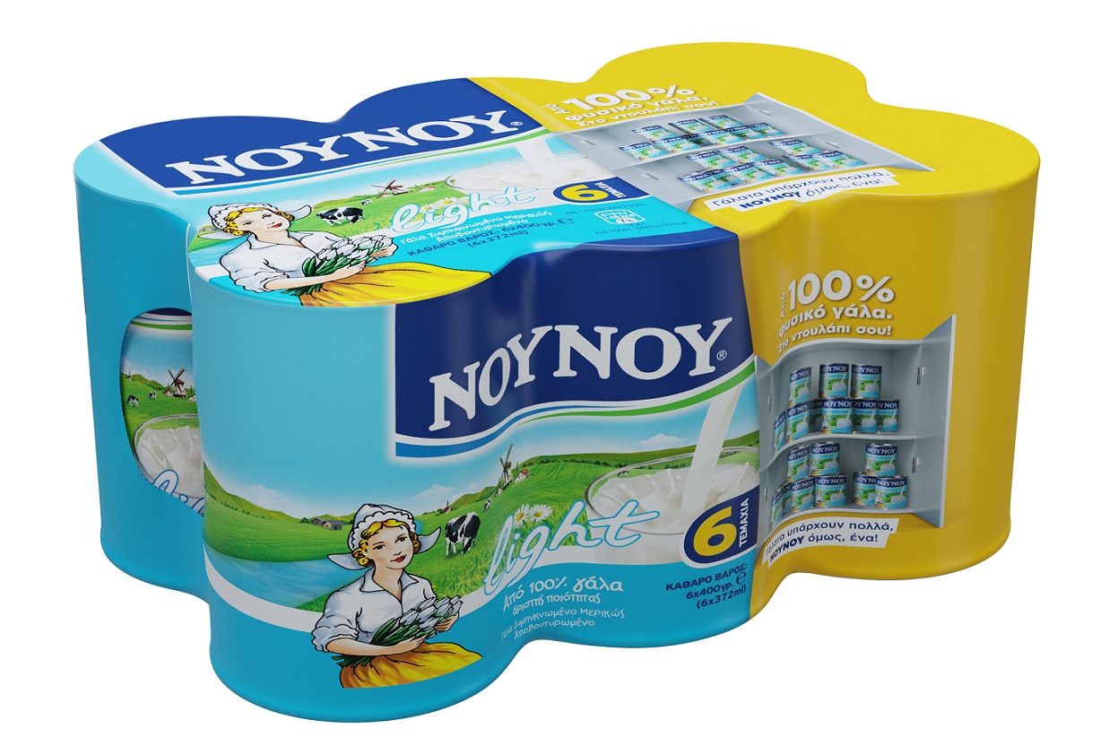 Γάλα Συμπυκνωμένο Light Multipack ΝΟΥΝΟΥ (6x400g)