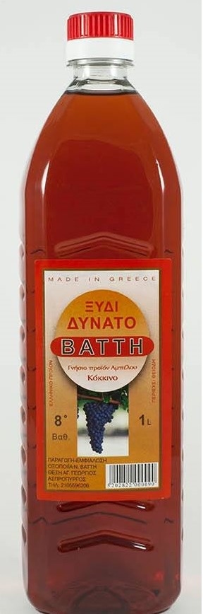Ξύδι Δυνατό Κόκκινο 8 βαθμών Vattis (500 ml)