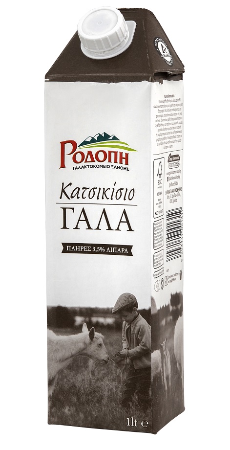Γάλα κατσικίσιο πλήρες 3,5% λιπαρά Ροδόπη (1lt)