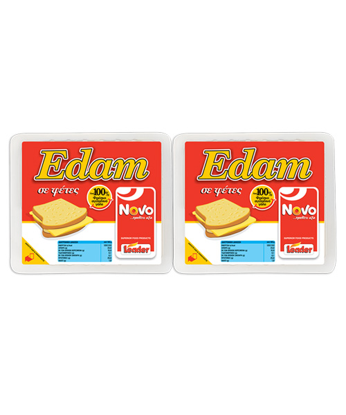 Τυρί Edam σε Φέτες Novo (2x 23 Φέτες) (2×500 g)