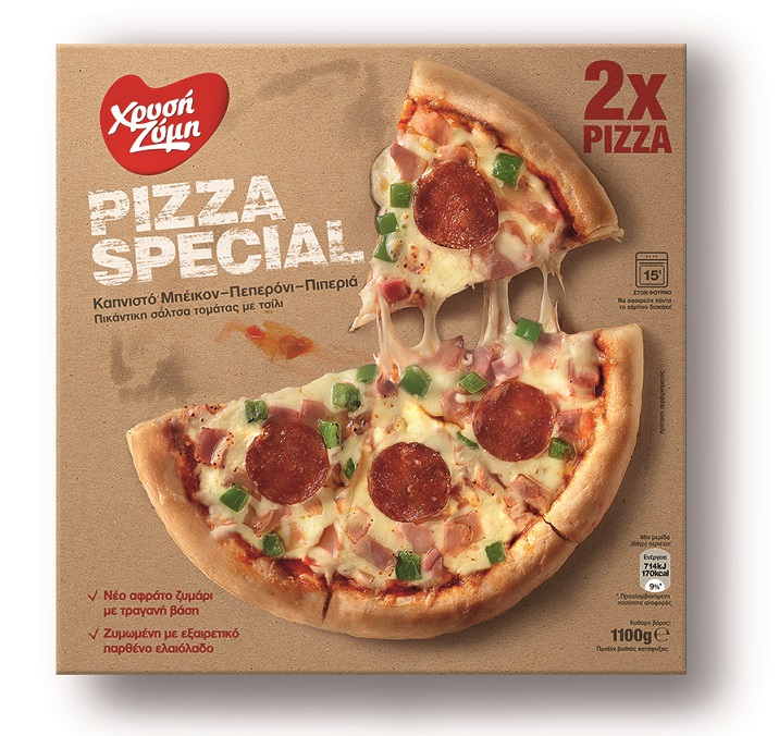 Πίτσα Special Κατεψυγμένη Χρυσή Ζύμη (2×550 g)