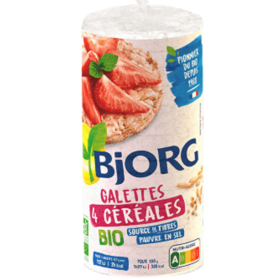 Ρυζογκοφρέτες 4 Δημητριακών Bjorg (130g)
