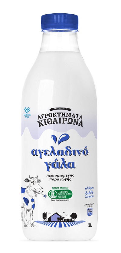 Φρέσκο Γάλα 3,6% λιπαρά Αγροκτήματα Κιθαιρώνα (1 lt)