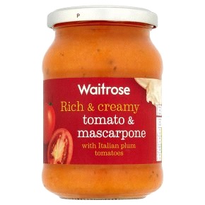 Σάλτσα Ζυμαρικών Ντομάτας και Μασκαρπόνης Waitrose (350g)