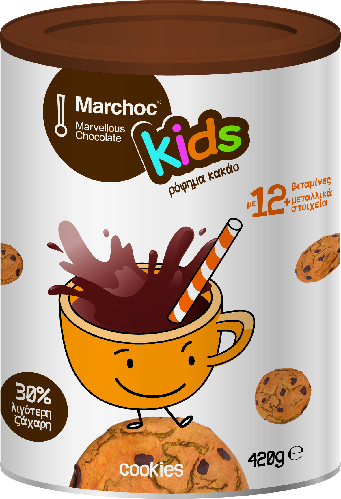 Παιδικό Ρόφημα Kακάο Cookies Marchoc (420 g)