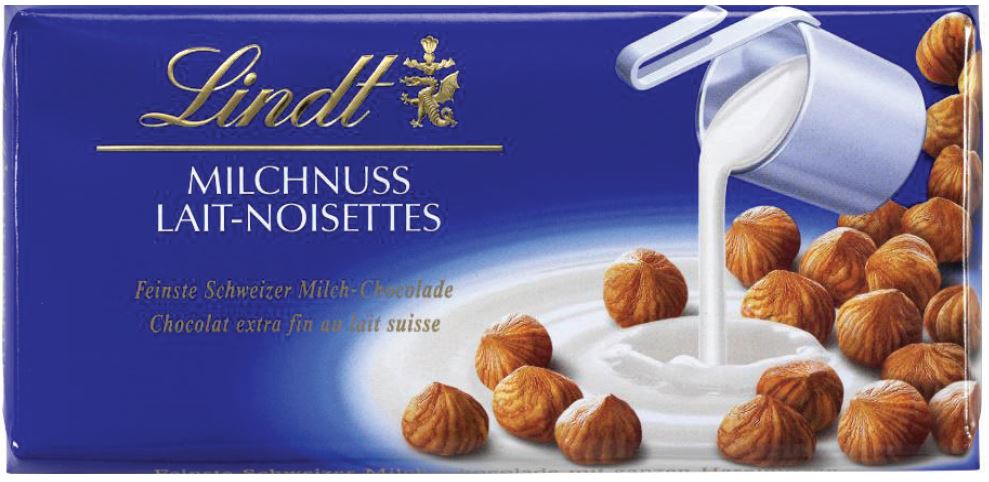 Σοκολάτα Γάλακτος με Φουντούκι Classic Lindt (100 g)