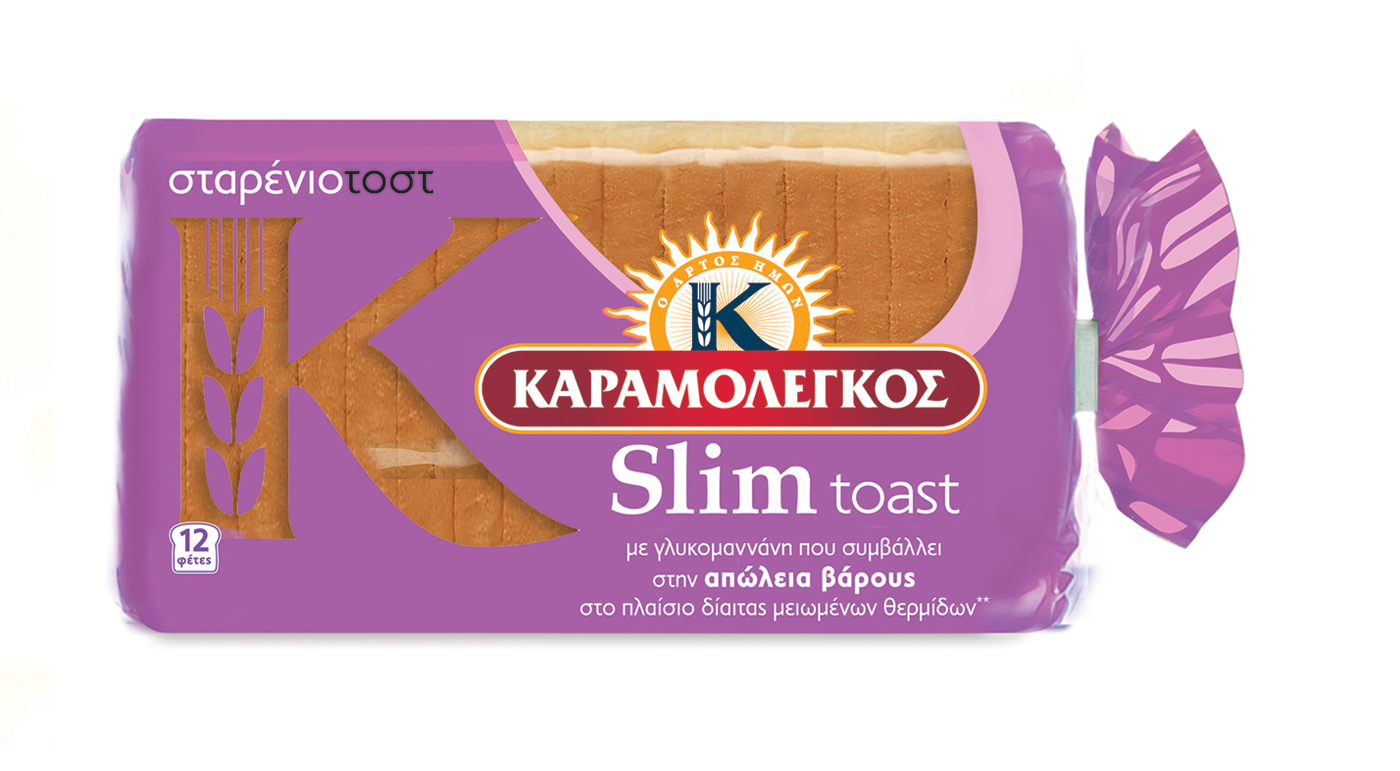 ΨΩΜΊ ΤΟΥ ΤΟΣΤ SLIM ΜΕ 30% ΛΙΓΌΤΕΡΕς ΘΕΡΜΊΔΕς ΚΑΡΑΜΟΛΈΓΚΟς (400 G)