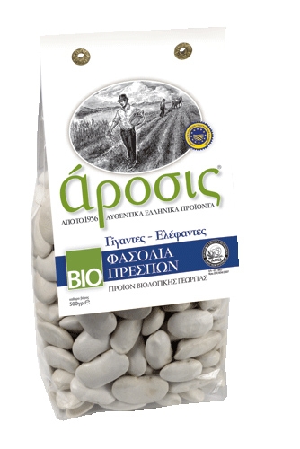Βιολογικά Φασόλια Γίγαντες- Ελέφαντες Καστοριάς Άροσις (500g)