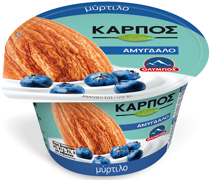 Ελληνικά Γαλακτοκομεία Α.Ε. Επιδόρπιο Αμυγδάλου με Γεύση Μύρτιλο ΟΛΥΜΠΟΣ (150g)