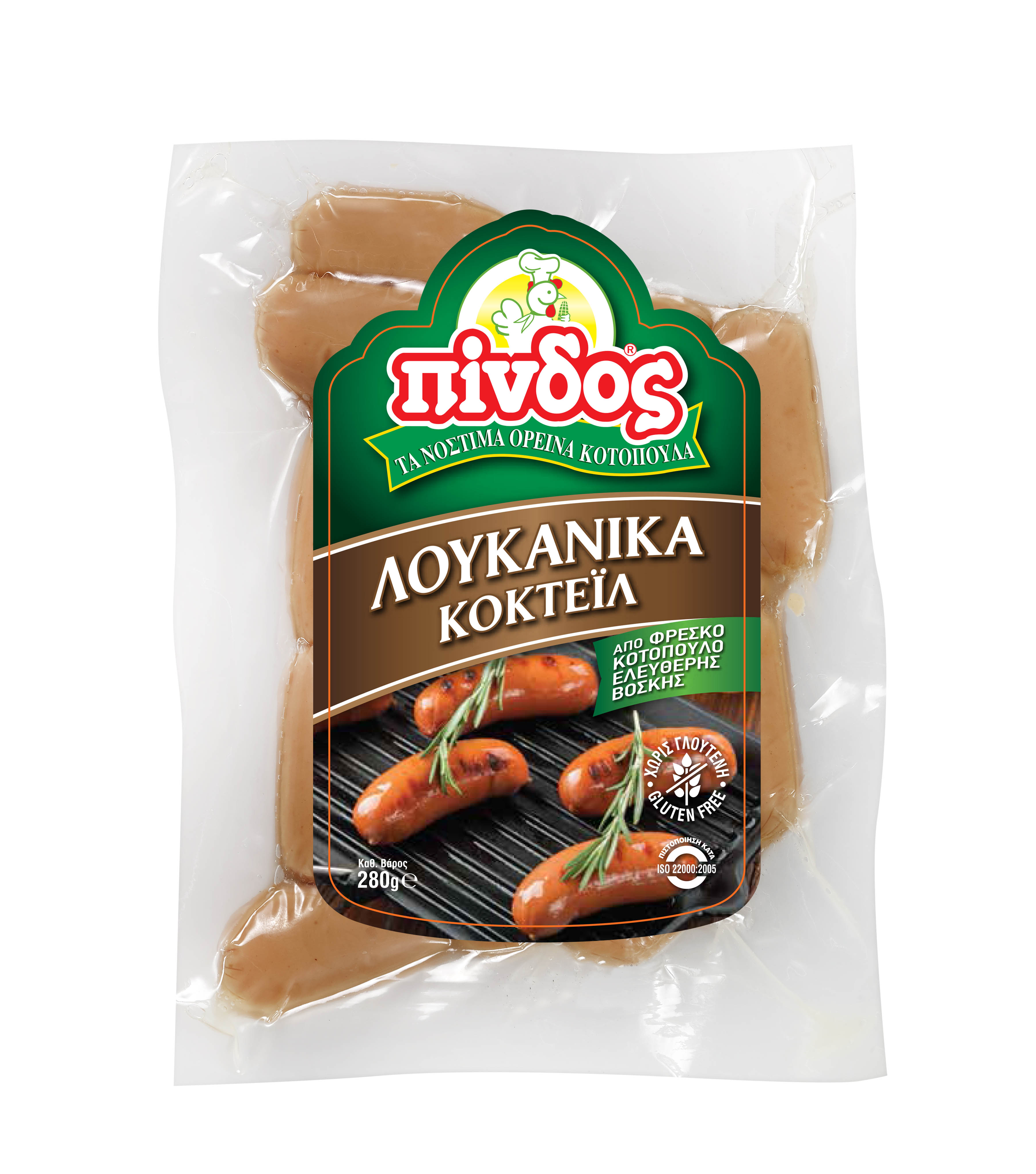 Λουκάνικο Cocktail Κοτόπουλο Πίνδος (280g)