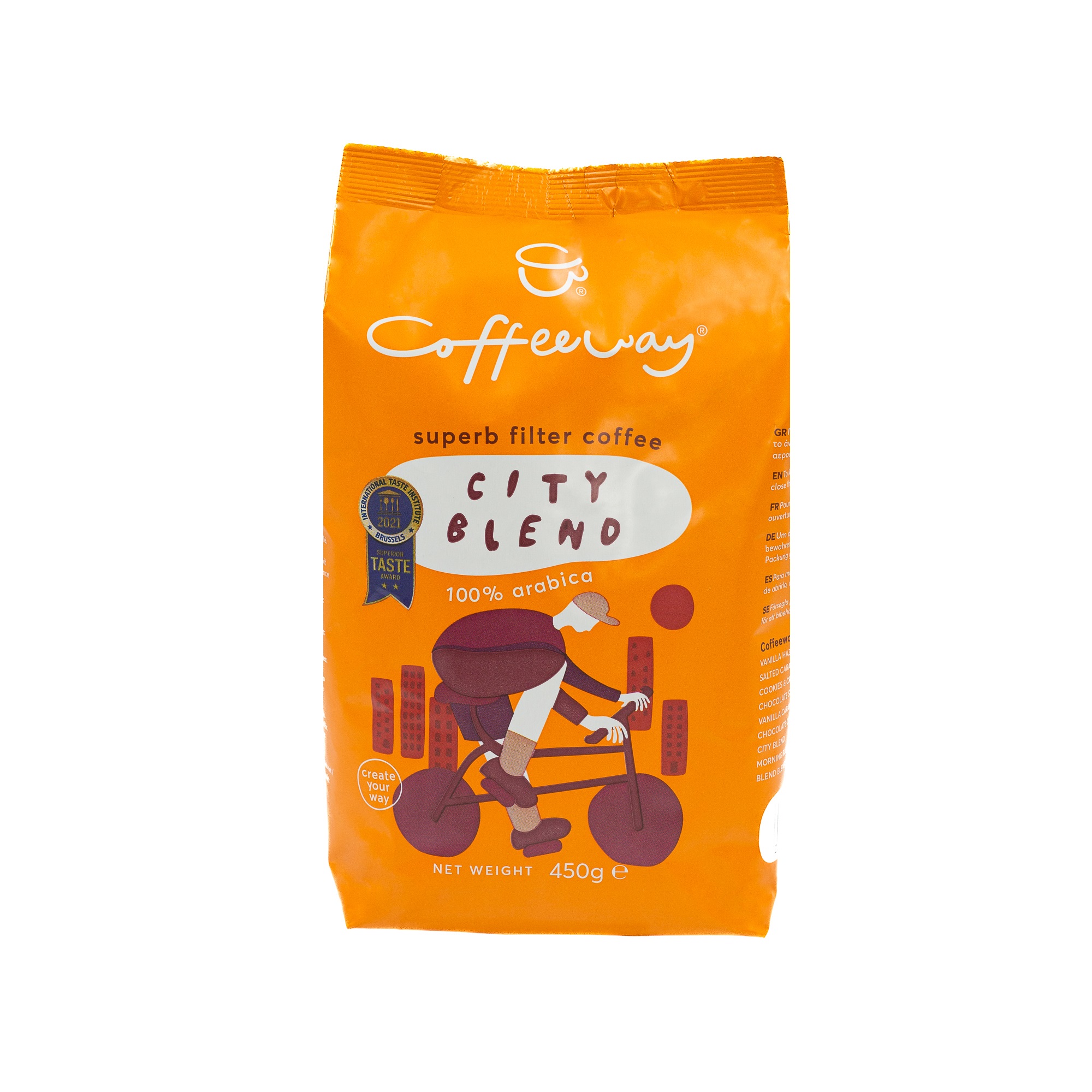 Cafetex Καφές φίλτρου City Blend Coffeeway (450 g)