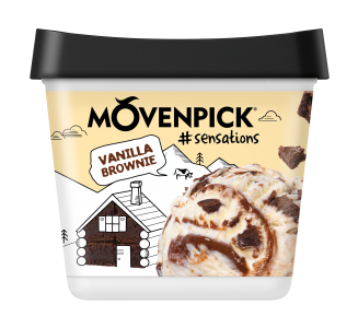 Froneri Παγωτό Vanilla Brownie Movenpick (500 ml)