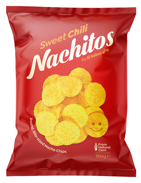 Σνακ Καλαμποκιού Sweet Chili Nachitos by El Sabor (150g)