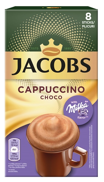 Στιγμιαίος Καφές Cappuccino Milka Jacobs (8τεμ)