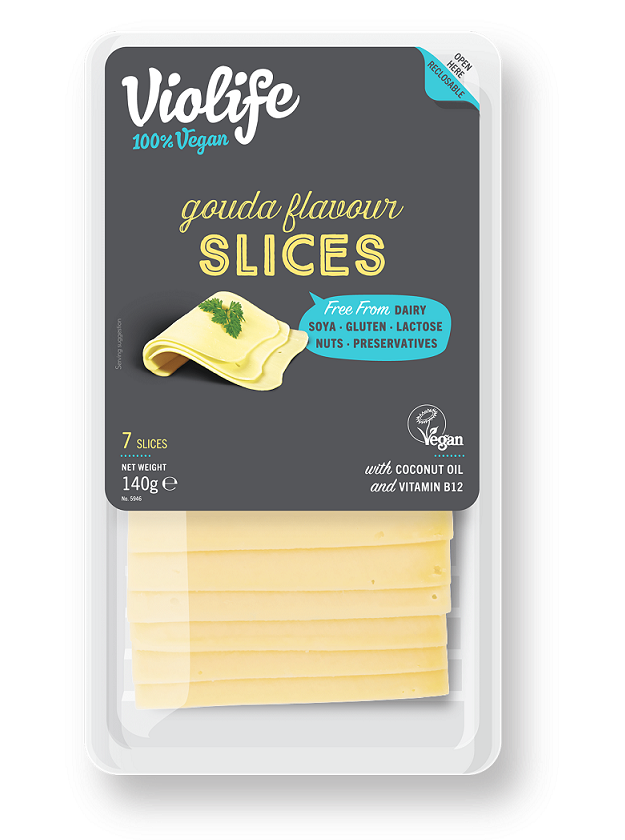 Arivia Φυτικό αναπλήρωμα σε Φέτες με άρωμα gouda Violife (140g)