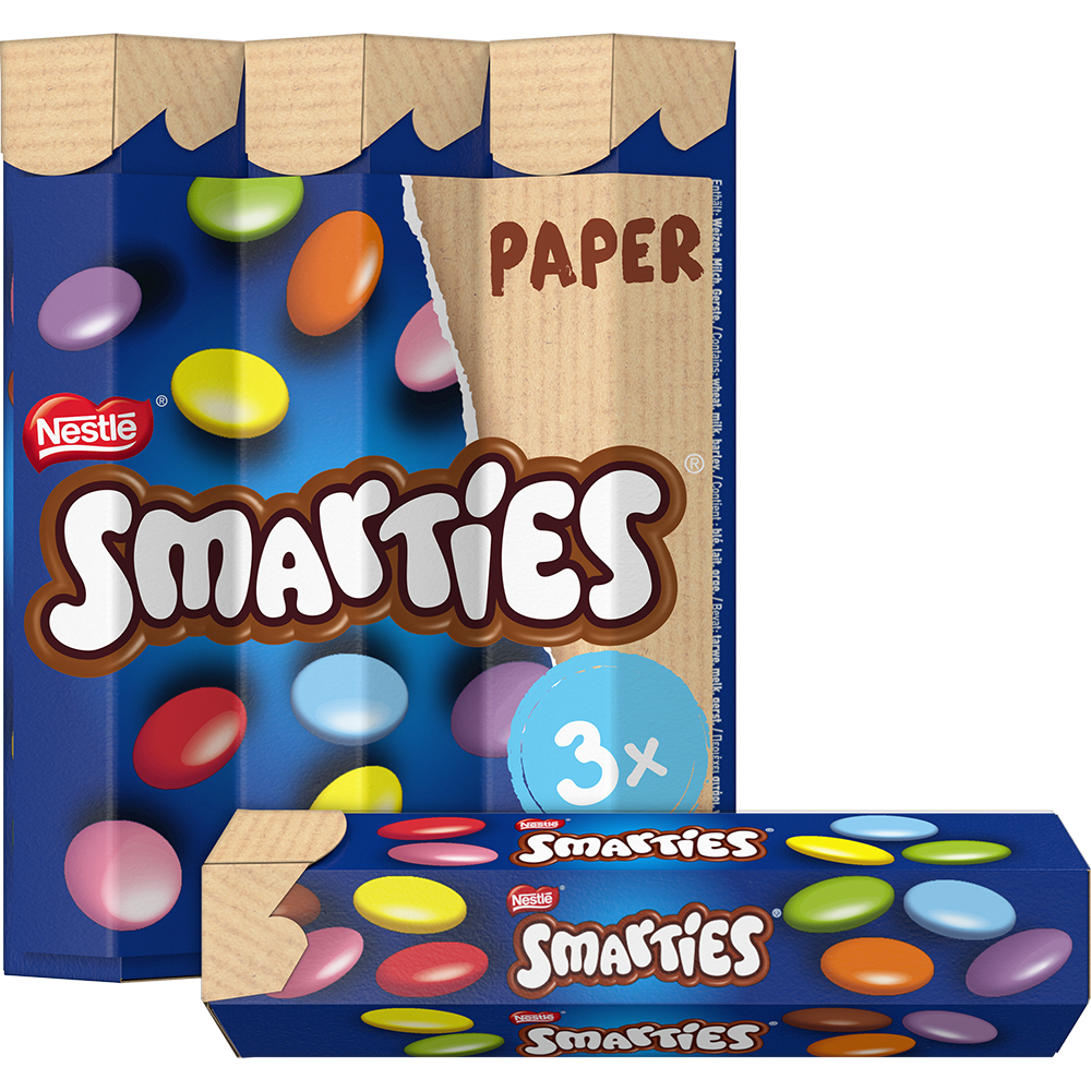 Σοκολατένια Κουφετάκια Hexagon Tube 3 Pack Smarties Nestle (3x34g)