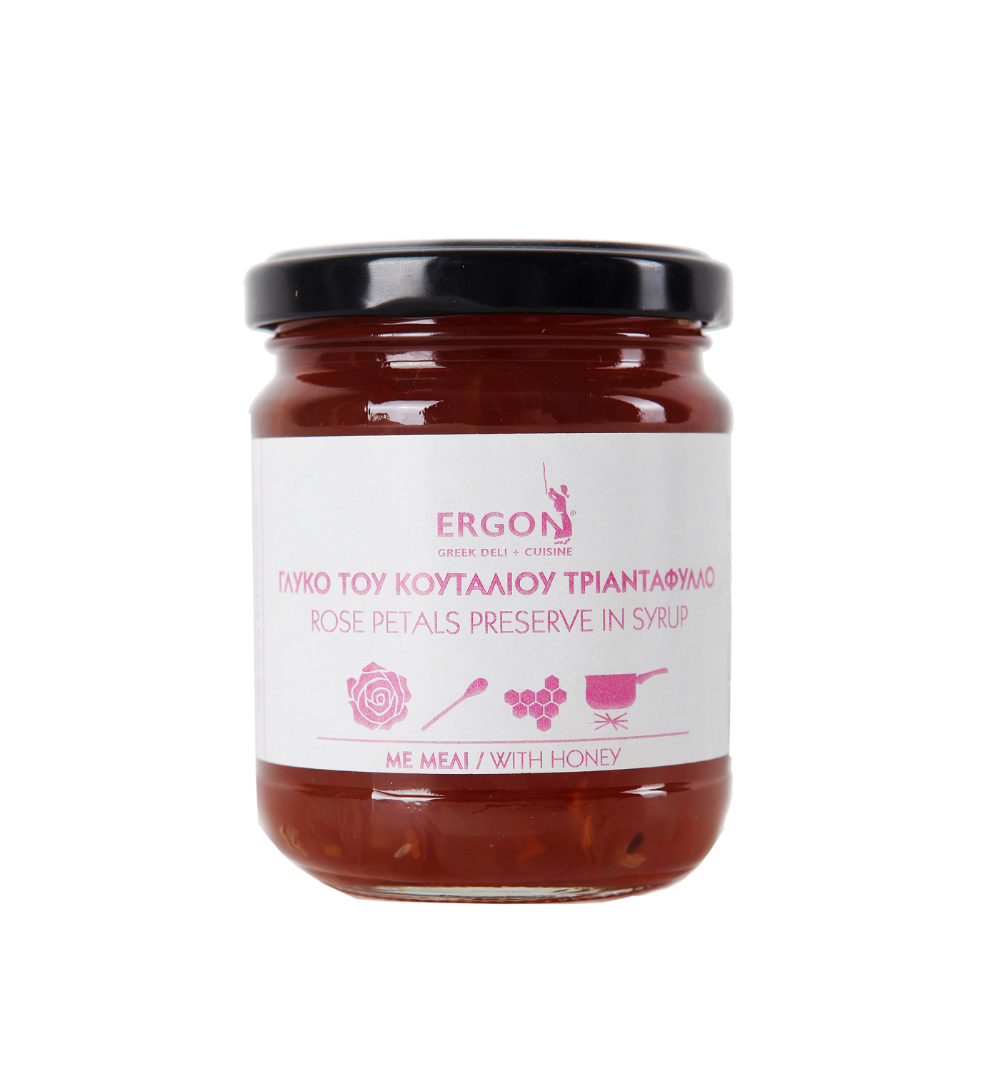 ERGON Γλυκό του Κουταλιού Τριαντάφυλλο με Μέλι ERGON (270g)