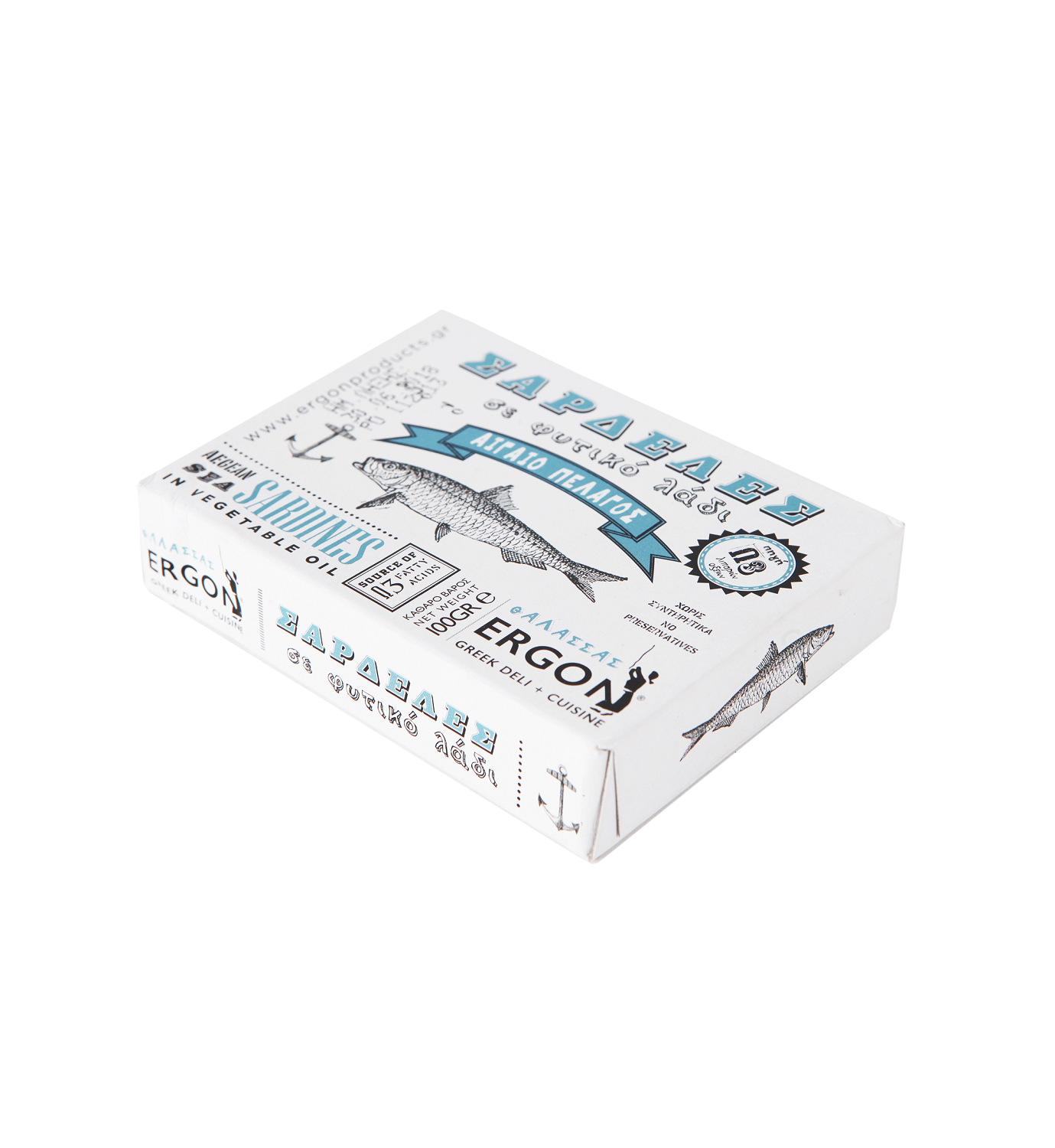 Σαρδέλες σε Φυτικό Λάδι ERGON (100g)