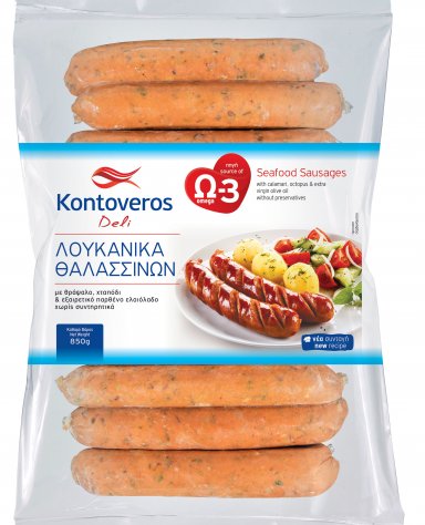 Λουκάνικα Θαλασσινών Κατεψυγμένα Κοντοβερός (450g)