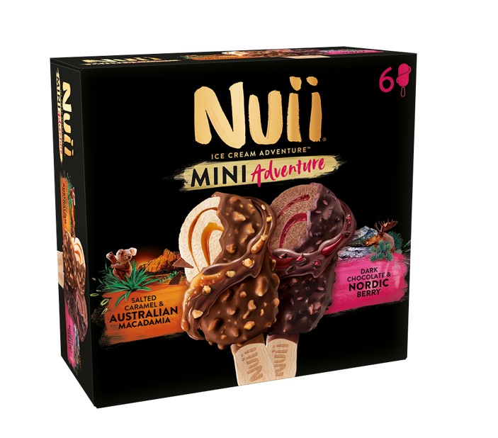 Παγωτό Salted Caramel & Nordic Berry Nuii Mini (2X(3X55ml))