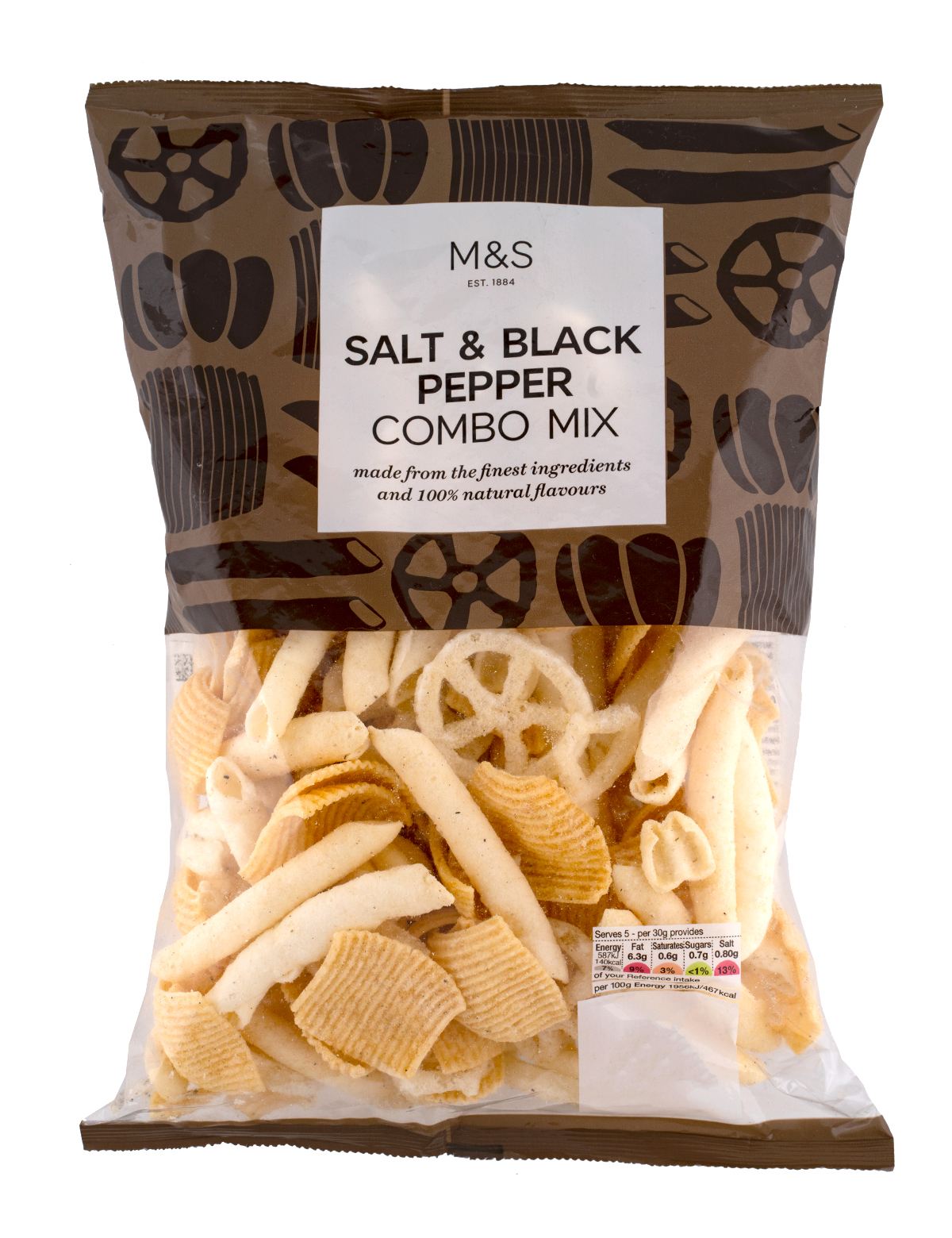 Πατατάκια με γεύση πιπέρι και αλάτι Marks & Spencer (150g)-image