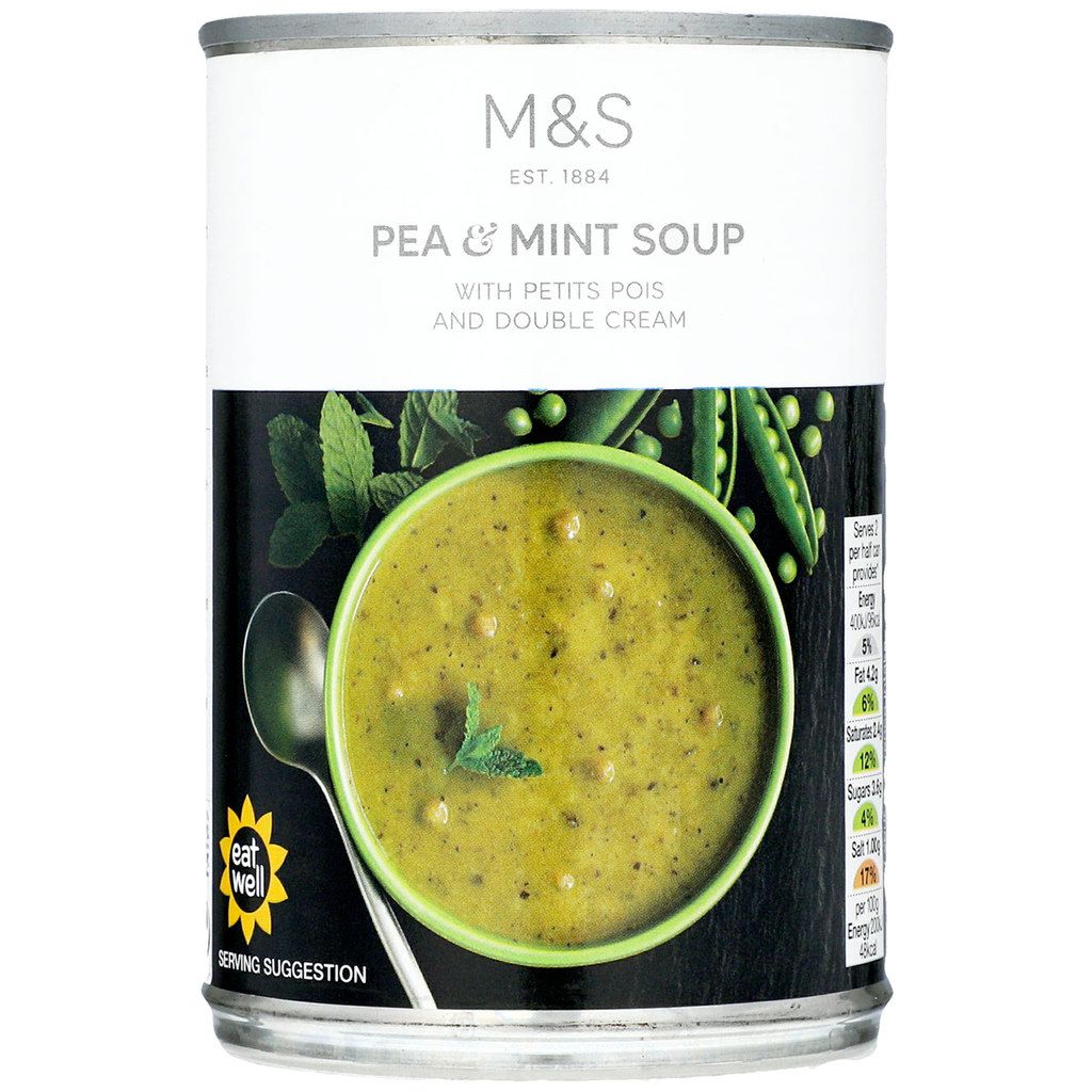 Marks & Spencer Σούπα με αρακά και μέντα Marks & Spencer (400 g)