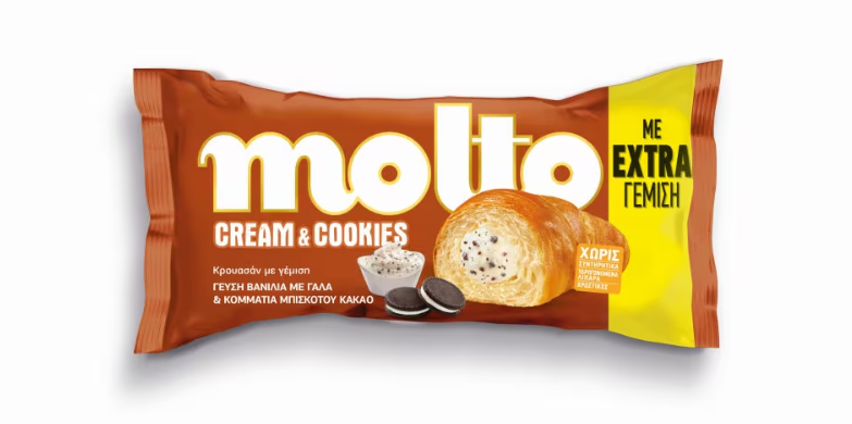 Mondelez Κρουασάν Βανίλια Cookies, Molto (98g)