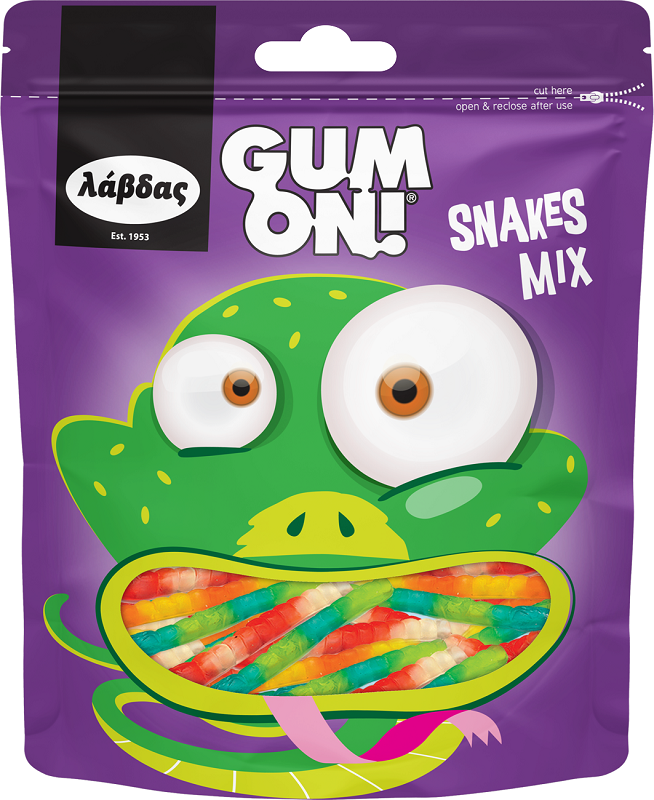 Λάβδας Ζελίνια Φιδάκια Gum On! (100g)