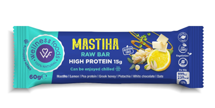 L&S WELLNESS IKE Ακατέργαστη μπάρα με γεύση μαστίχα Wellness Foods (60 g)