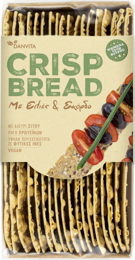 Elgen Crisp Bread Ελιές & Σκόρδο Ελgen (130g)