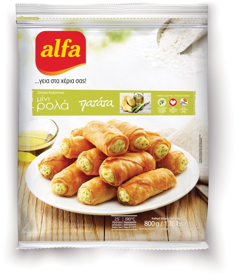 Ρολλά Μίνι με Πατάτα Κατεψυγμένα Alfa (800 g)
