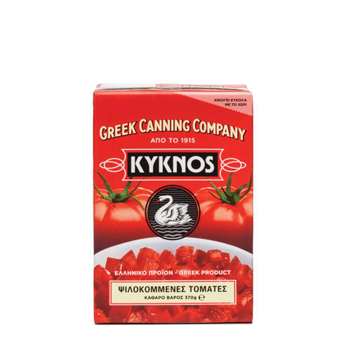 Τομάτες Ψιλοκομμένες σε Χυμό Τομάτας Κύκνος (370 g)