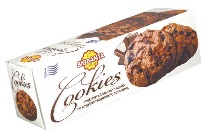 Μπισκότα Cookies Κακάο Βιολάντα (175 g)