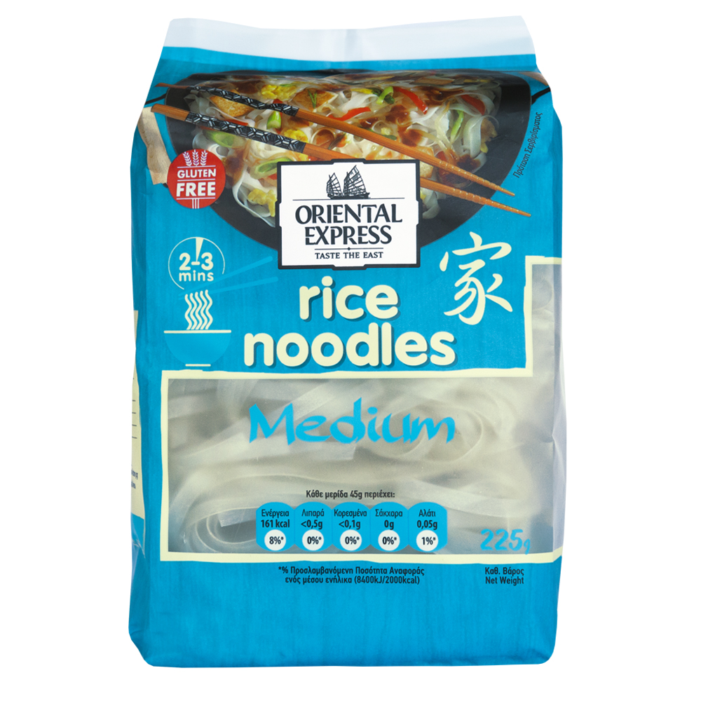 Noodles Ρυζιού Πλατιά Oriental Express (225 g)