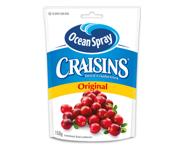 Αποξηραμένα Φρούτα Cranberries Craisins Ocean Spray (150 g)